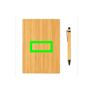 Juego de cuaderno y bolígrafo A5 Bamboo
